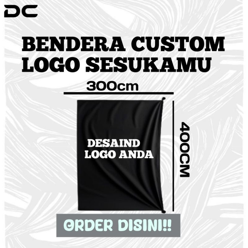 DC Bendera Custom Logo Sesukamu Desaini! 400cm 300CM