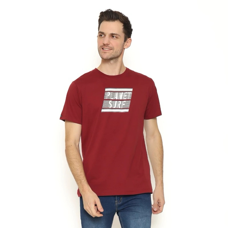 Planet Surf Clothing Kaos Lengan Pendek Pria Andern Men Tee Planet Surf