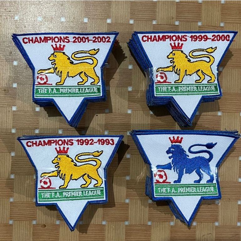 Patch Bordir EPL Premier League 1993 1994 1995 1996 1997 1998 1999 2000 2001 2002