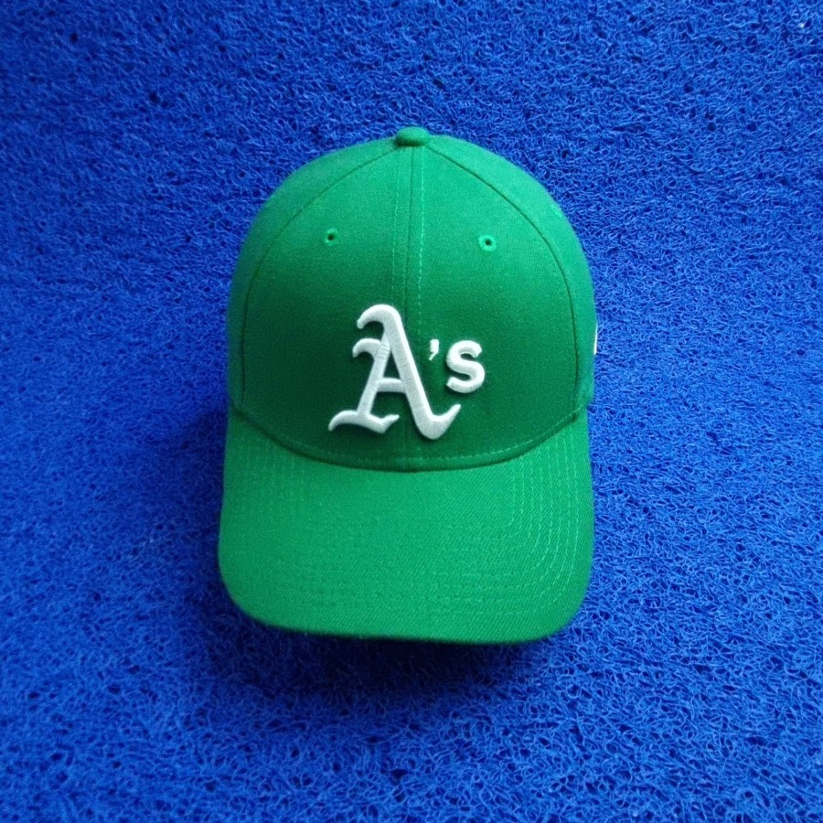 topi MLB AS ATHLETICS hijau size L