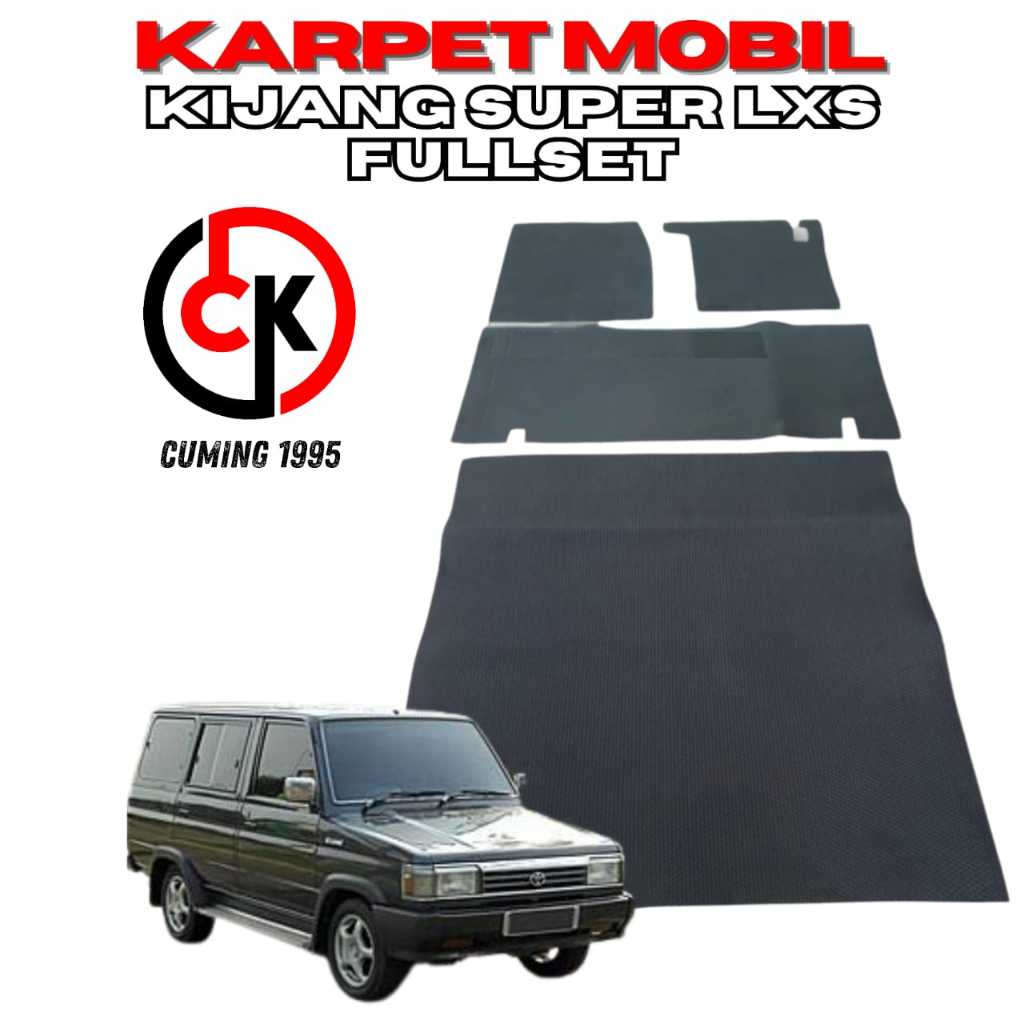 karpet mobil kijang Lxs fullset alas kaki mobil matras  mobil kijang Lxs fullset