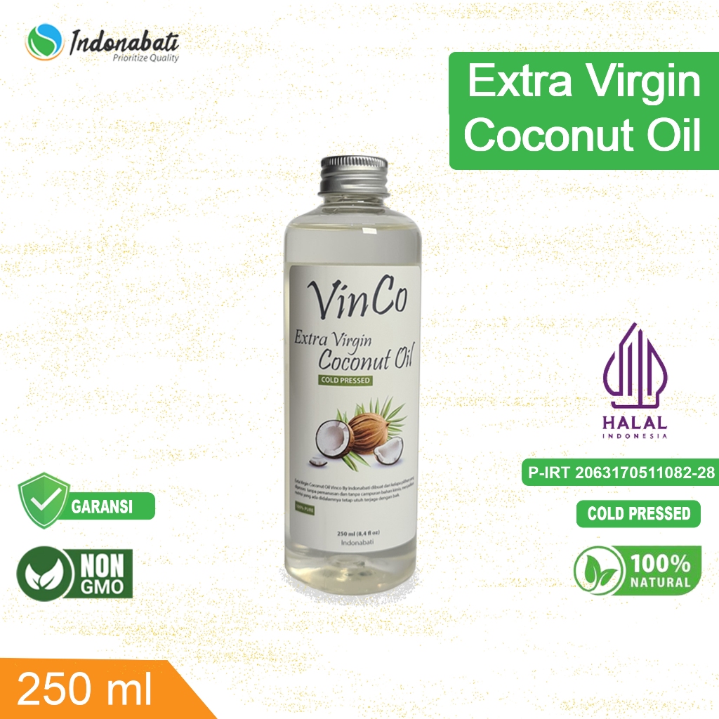 

Vinco Extra Virgin Coconut Oil VCO Minyak Kelapa Murni 100% 250 ml