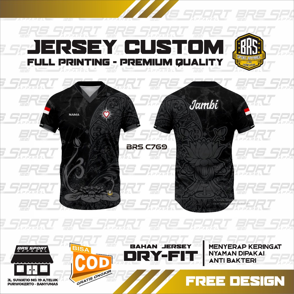 KAOS JERSEY CUSTOM MURAH PSHT KUALITAS PREMIUM PRIA WANITA FULL PRINTING