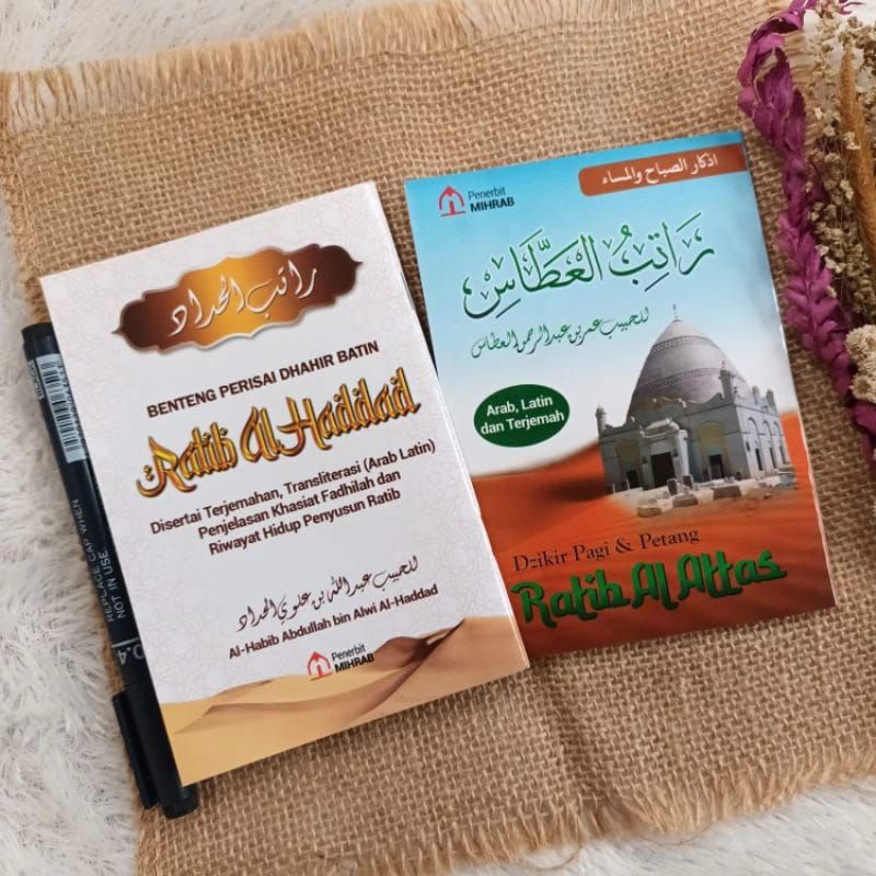 Paket 2 Kitab Buku Zikir Lengkap Ratib Al Athos dan Ratib Al Haddad