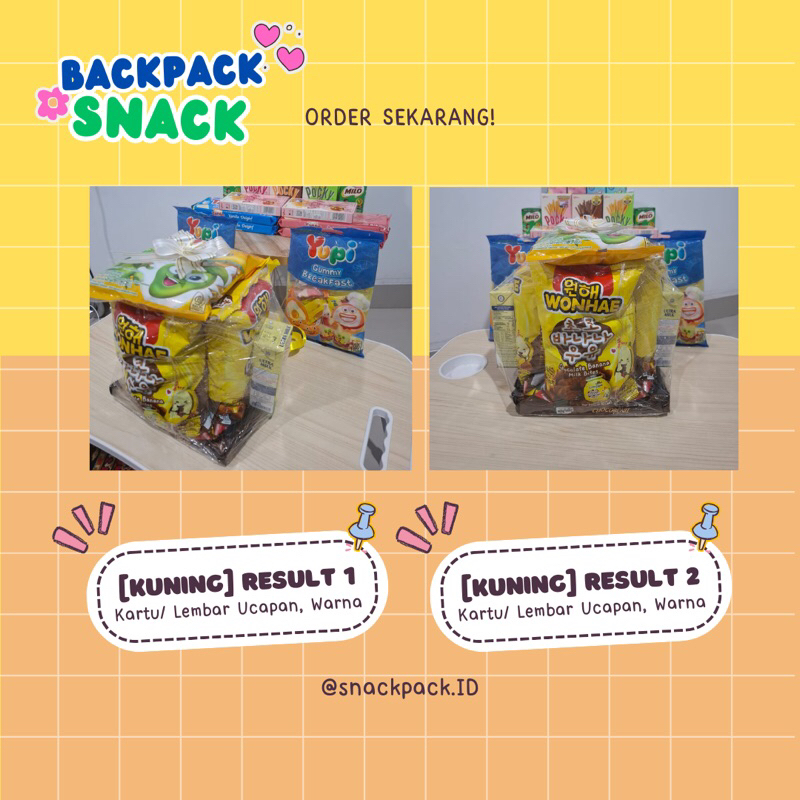 

[GIFT] BACKPACK SNACK BIG | Free Kartu & Lembar Ucapan
