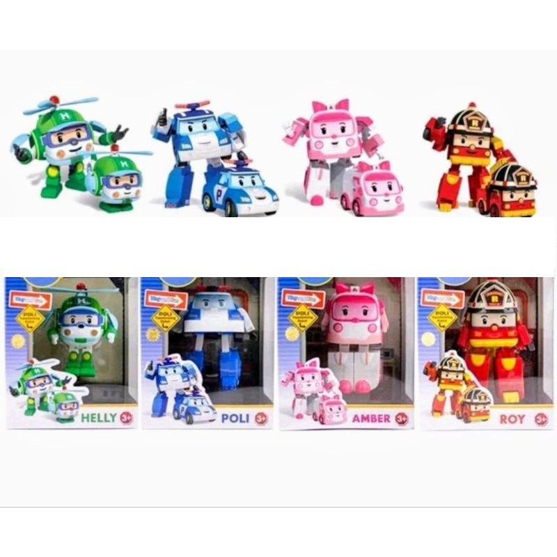MP TOYS mainan robot berubah robo polisi berubah jadi robot HERO mobil robo car hero poli robo car p