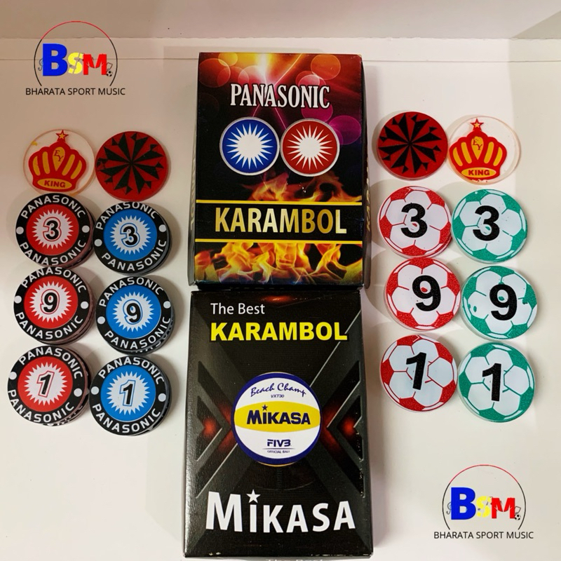 BIJI KARAMBOL TEBAL 3 MM / KOIN KARAMBOL