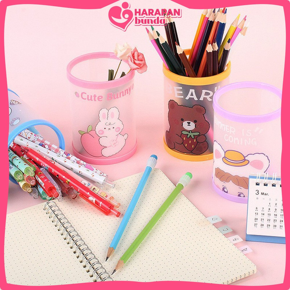 

Tempat Pensil Bulat Tabung Karakter Kartun / Kotak Pensil Pajangan Meja Lucu / Pen Pencil Holder Case Cartoon Harapan Bunda A84