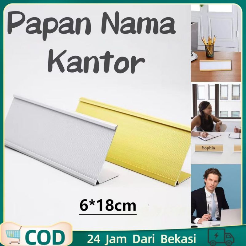 

Papan Nama Meja Aluminium Name Plate Holder Akrilik Meja Nama Emas/perak Papan Nama Di Meja