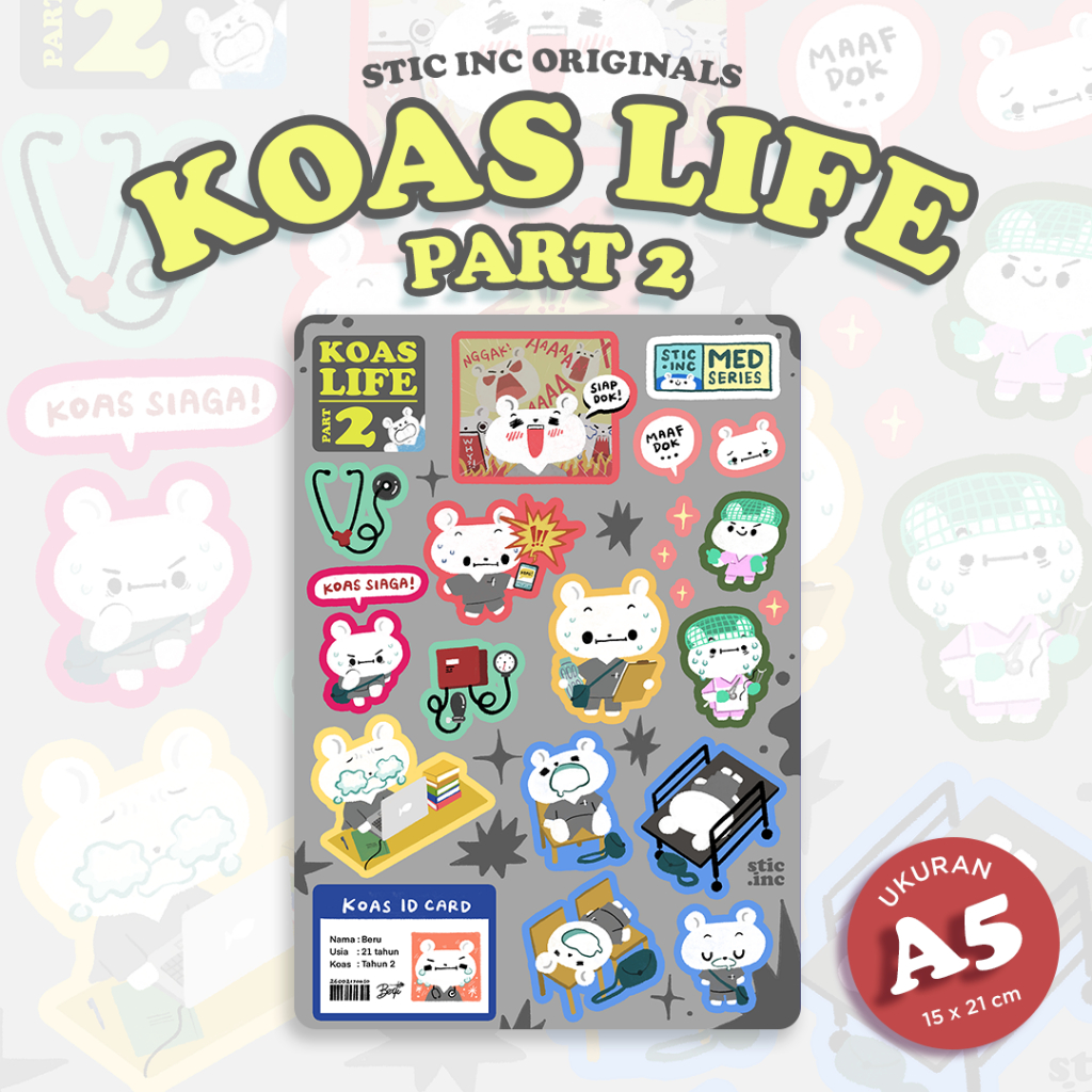 

Koas Life (Part 2) - Stic.Inc - Sticker Sheet A5
