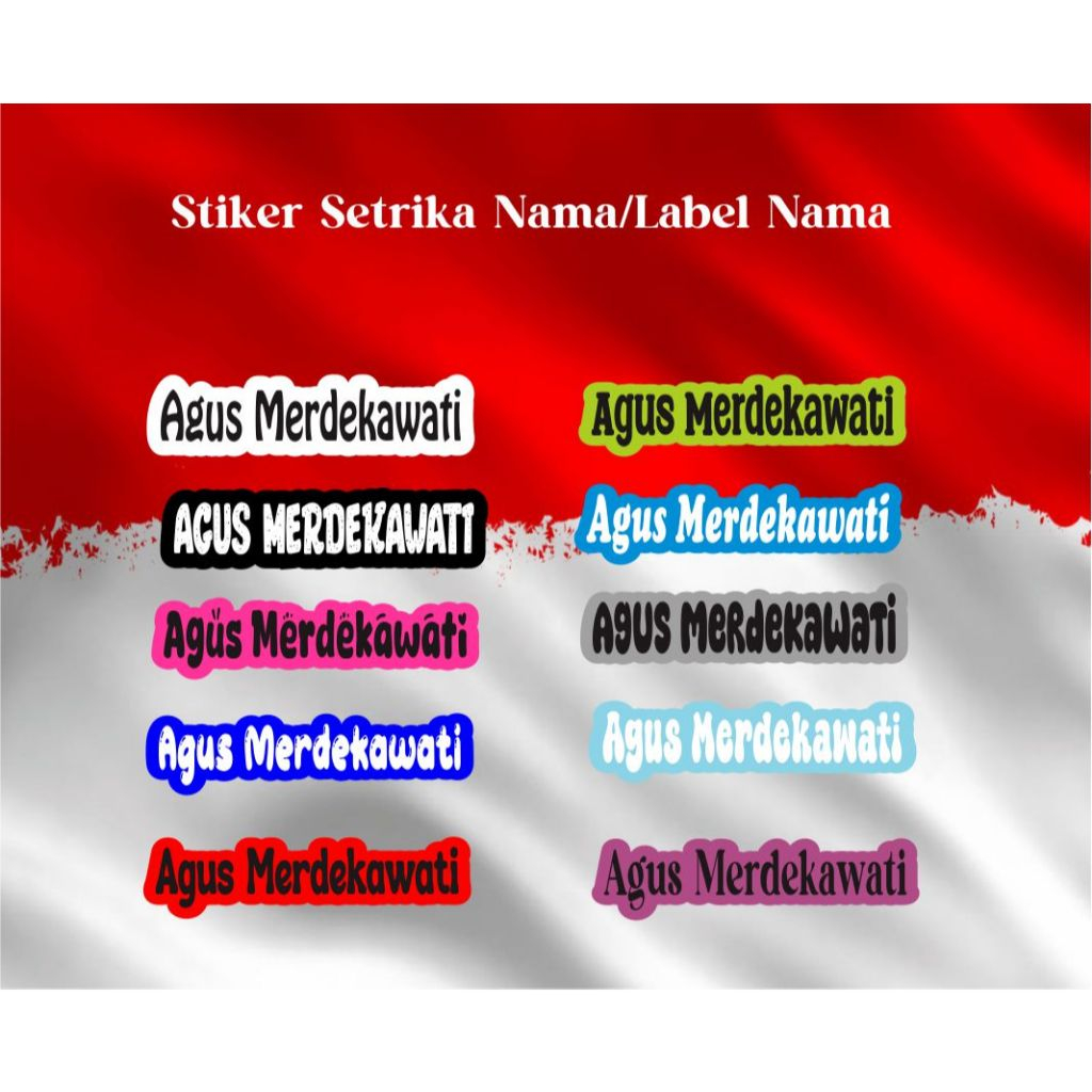 

COD STIKER NAMA/LABEL NAMA SETRIKA TERBARU TERLARIS UNTUK DEWASA DAN ANAK-ANAK BAHAN DTF WATERPROOF ISI 30 PCS