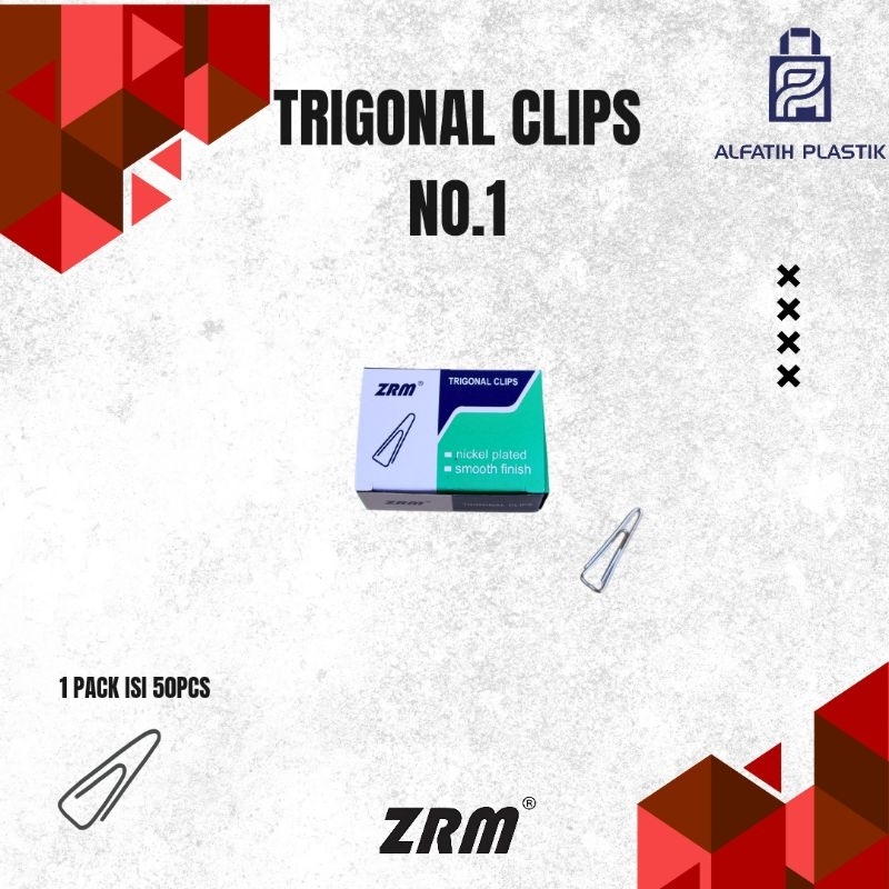 

trigonal clips penjepit kertas paper clip penjepit kertas segitiga no.1 no.3 no.5