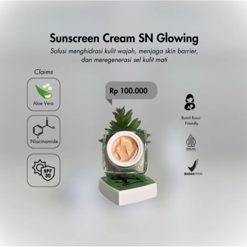 Sunscreen Cream SN GLOWING (ECER)
