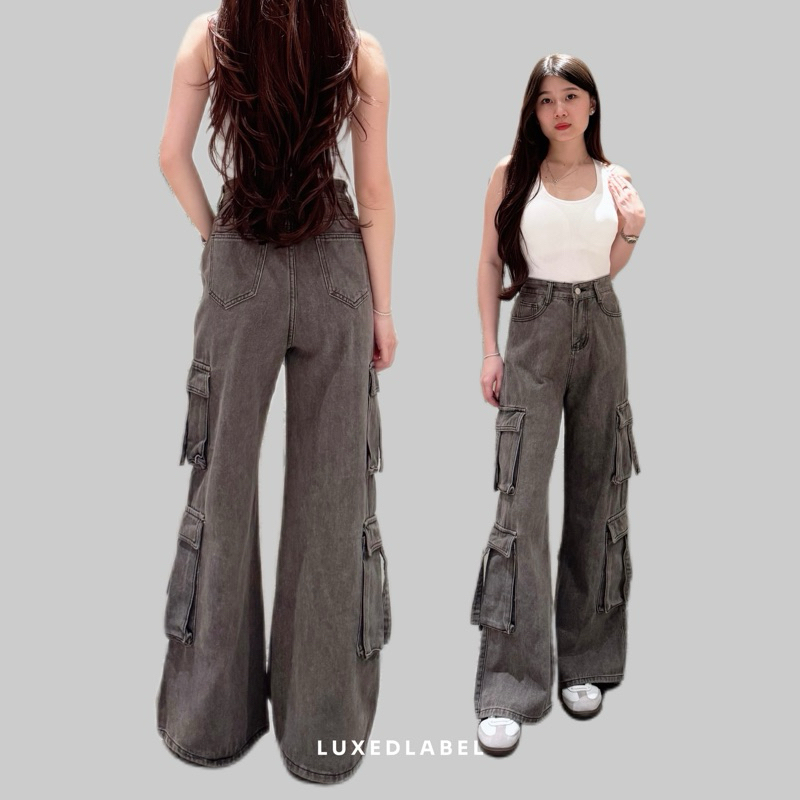 [LUXE.DLABEL] - 275 jeans  | Celana jeans wanita Panjang Highwaist Wanita Jeans Wanita Polos Ripped 