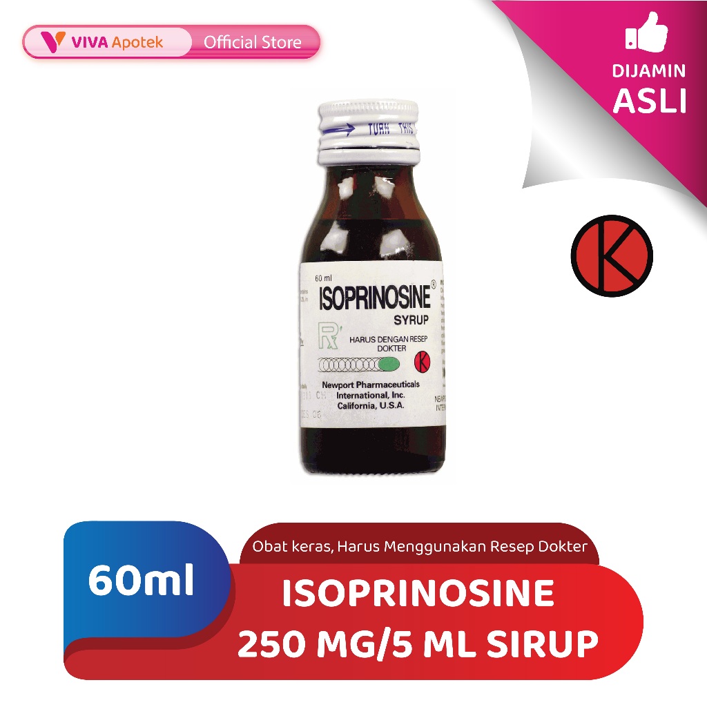 Isoprinosine 250 mg/5 ml Sirup / Infeksi Virus (60 ml)