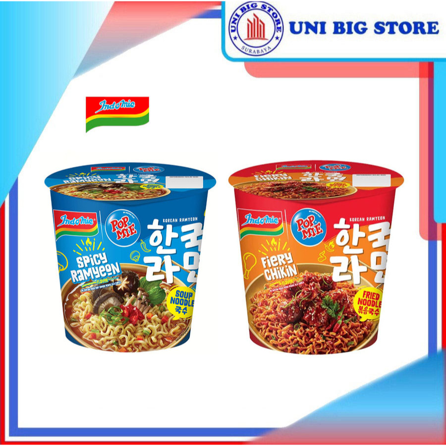 

Pop Mie Korean Spicy Soup Ramyeon | Fiery Chikin Fried Noodle CUP 74 gr