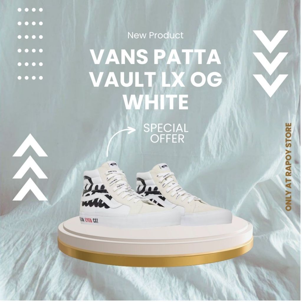 Vans Vault x Patta SK8-Hi Reissue LX White