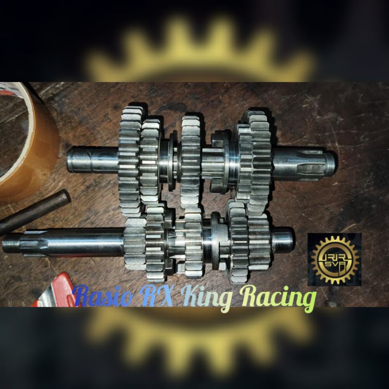 Gigi Rasio Racing RX King RX K Racing Drag ukuran Gigi 1st.15/32; 2nd.18/28; 3rd.20/25; 4th.22/23; 5
