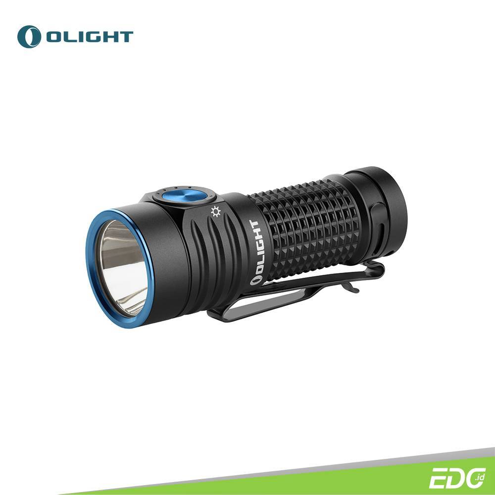 OLIGHT Senter mini Baton Turbo Black 1000lm 510m Rechargeable Flashlight LED