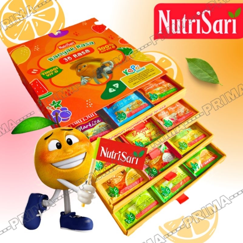 

NUTRISARI HAMPERS / GIFT PACK / LIMITED EDITION (FREE GAME BOARD DI DALAM) 35 RASA 105 Sachet