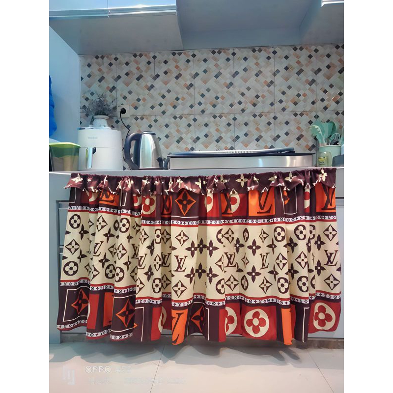 gorden kolong dapur kompor, gorden kolong dapur minimalis,gorden aesthetic