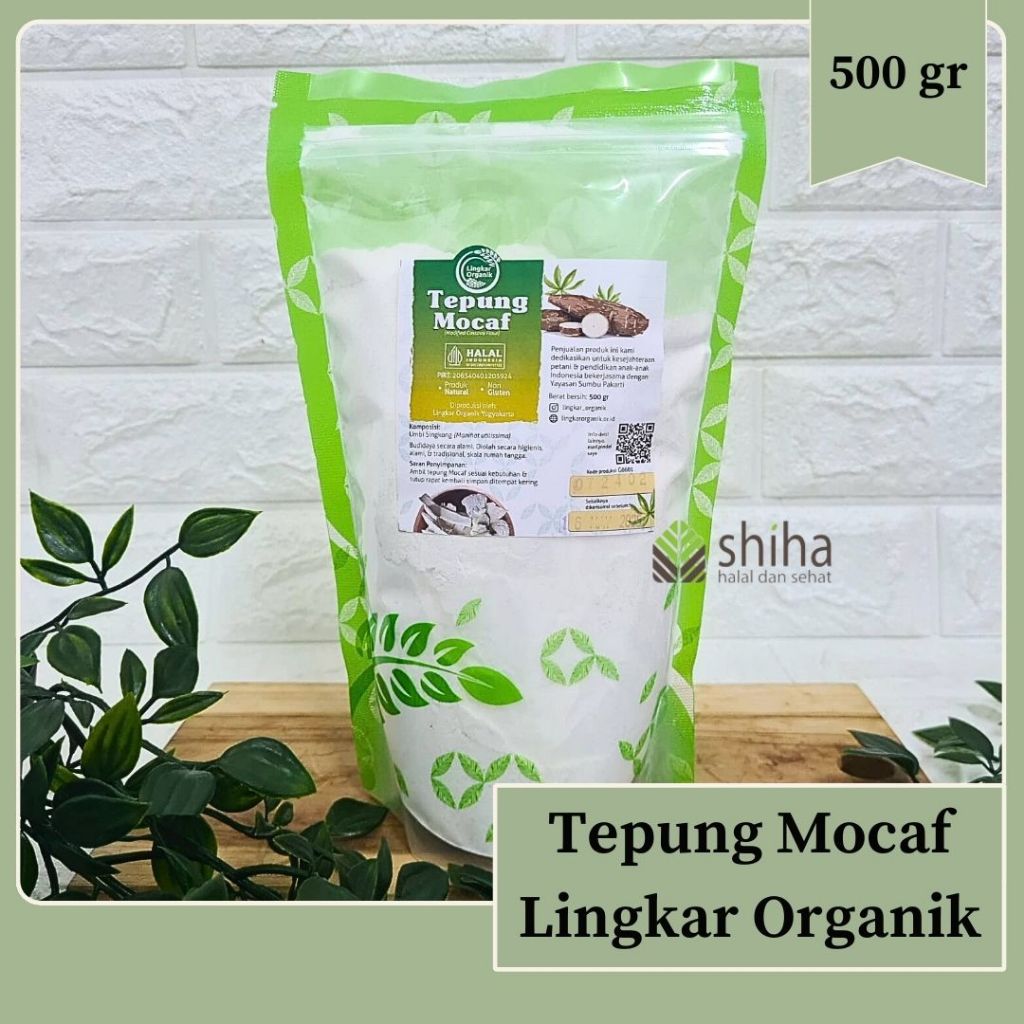 

Tepung Mocaf 500gr Lingkar Organik Tepung Mokav |Tepung Singkong | Warung Shiha