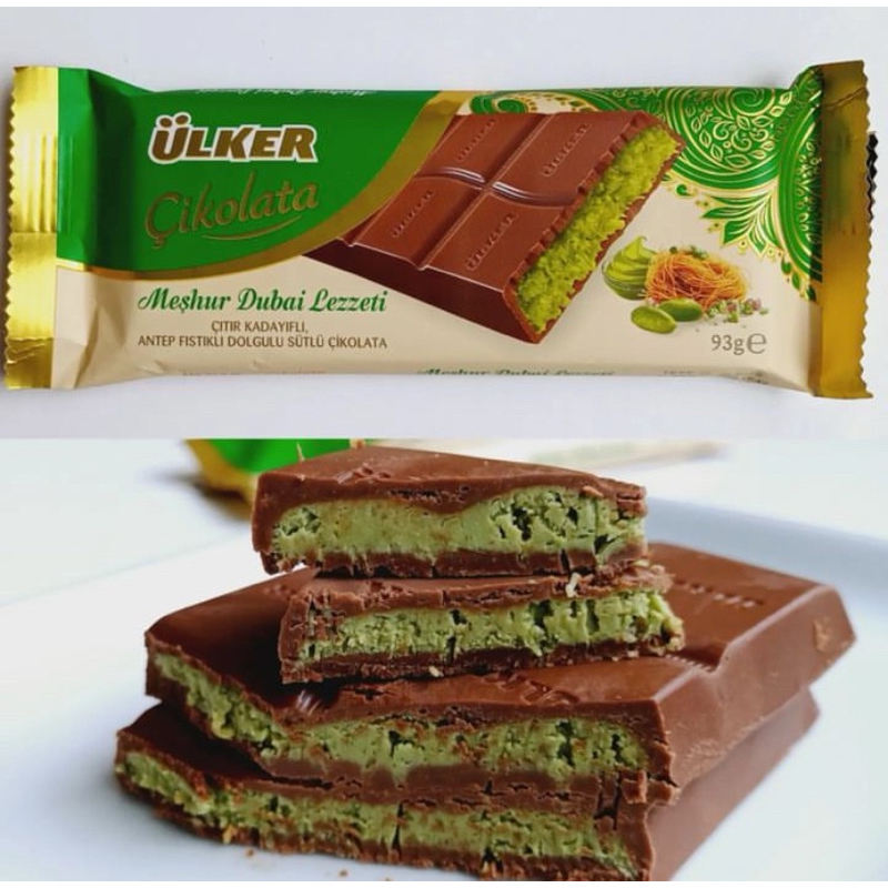 

ULKER COKLAT DUBAI || DUBAI CHOCOLATE ULKER | COKLAT DUBAI DENGAN ISIAN PISTACHIO KADAYIF VIRAL