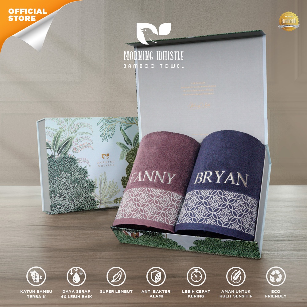 Morning Whistle - Danica (Handuk Couple Set) / Handuk Seserahan / Kado Pernikahan / Souvenir /