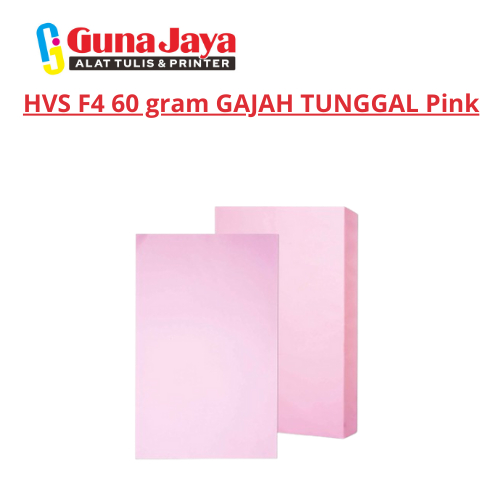 

HVS F4 60 gram GAJAH TUNGGAL Pink