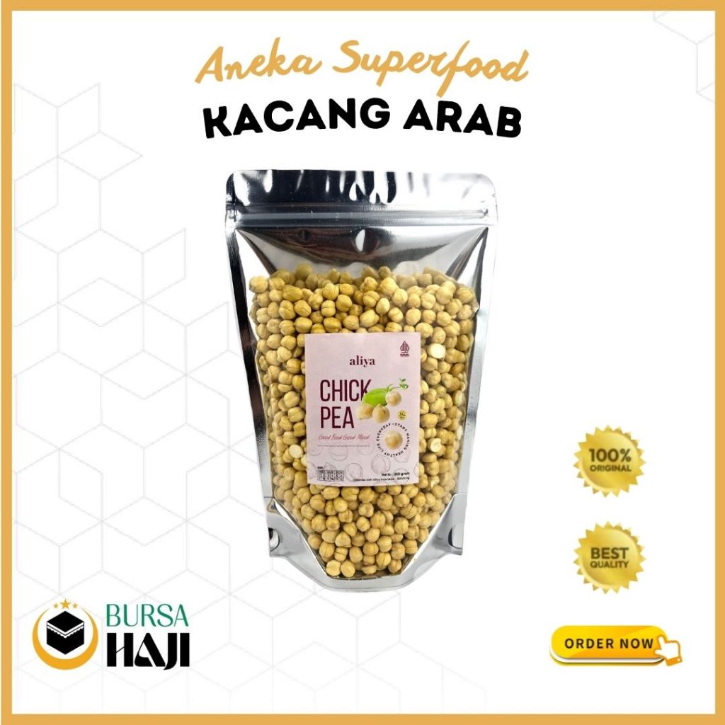 

Kacang Arab Panggang Chickpea Chickpeas 250 Gram Original Oleh Oleh Haji dan Umroh Cemilan Sehat untuk Diet