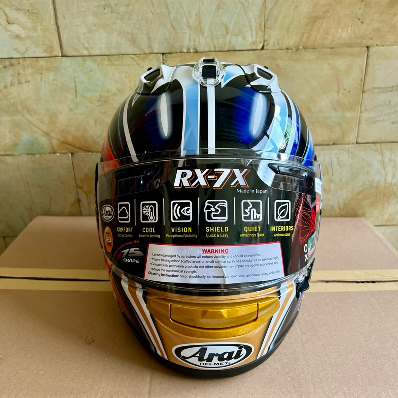 Helm Arai RX7X Nakano Shuriken Gold Limited