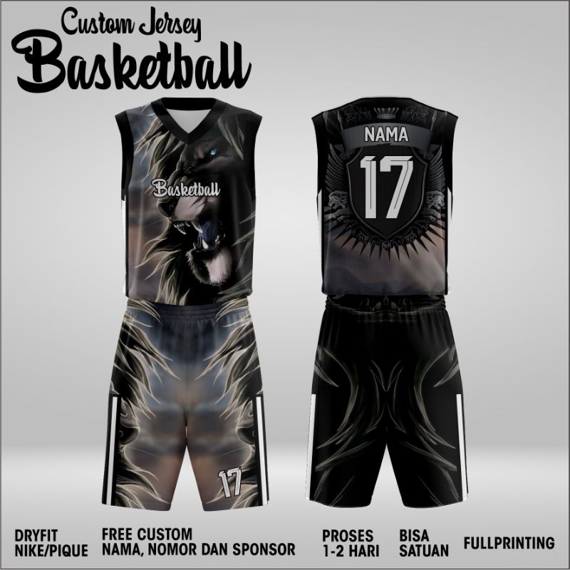JERSEY BASKET CUSTOM FREE DESIGN FULL PRINTING