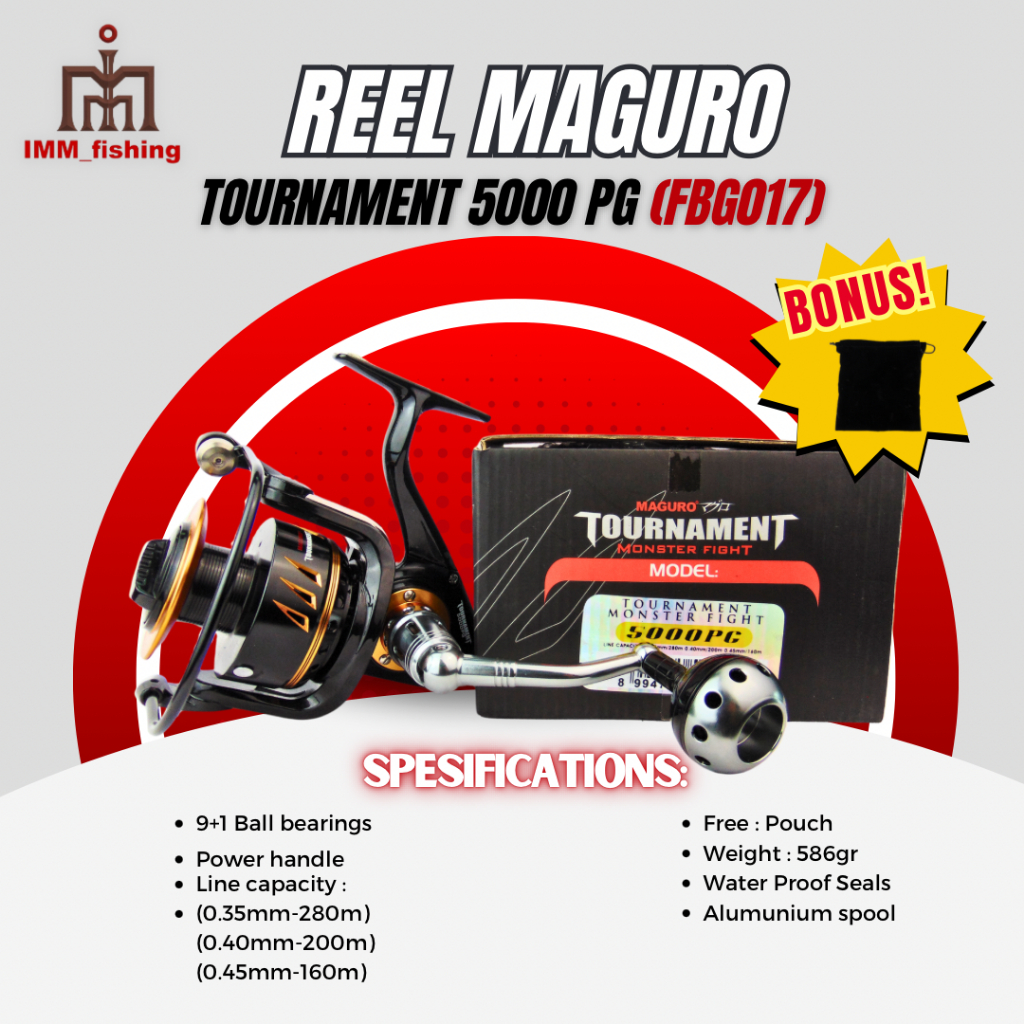 REEL MAGURO TOURNAMENT | Alat Gulungan pancing | Spinning