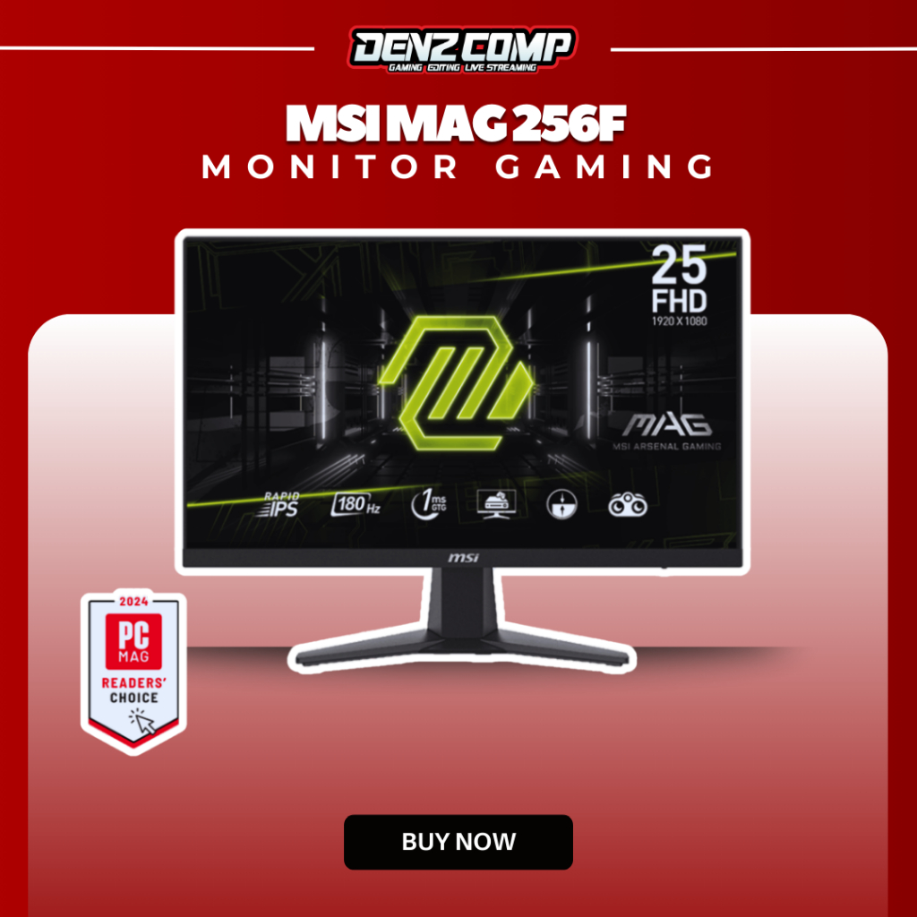 MSI MAG 256F 25 inch IPS 1ms 180Hz FHD Gaming Monitor
