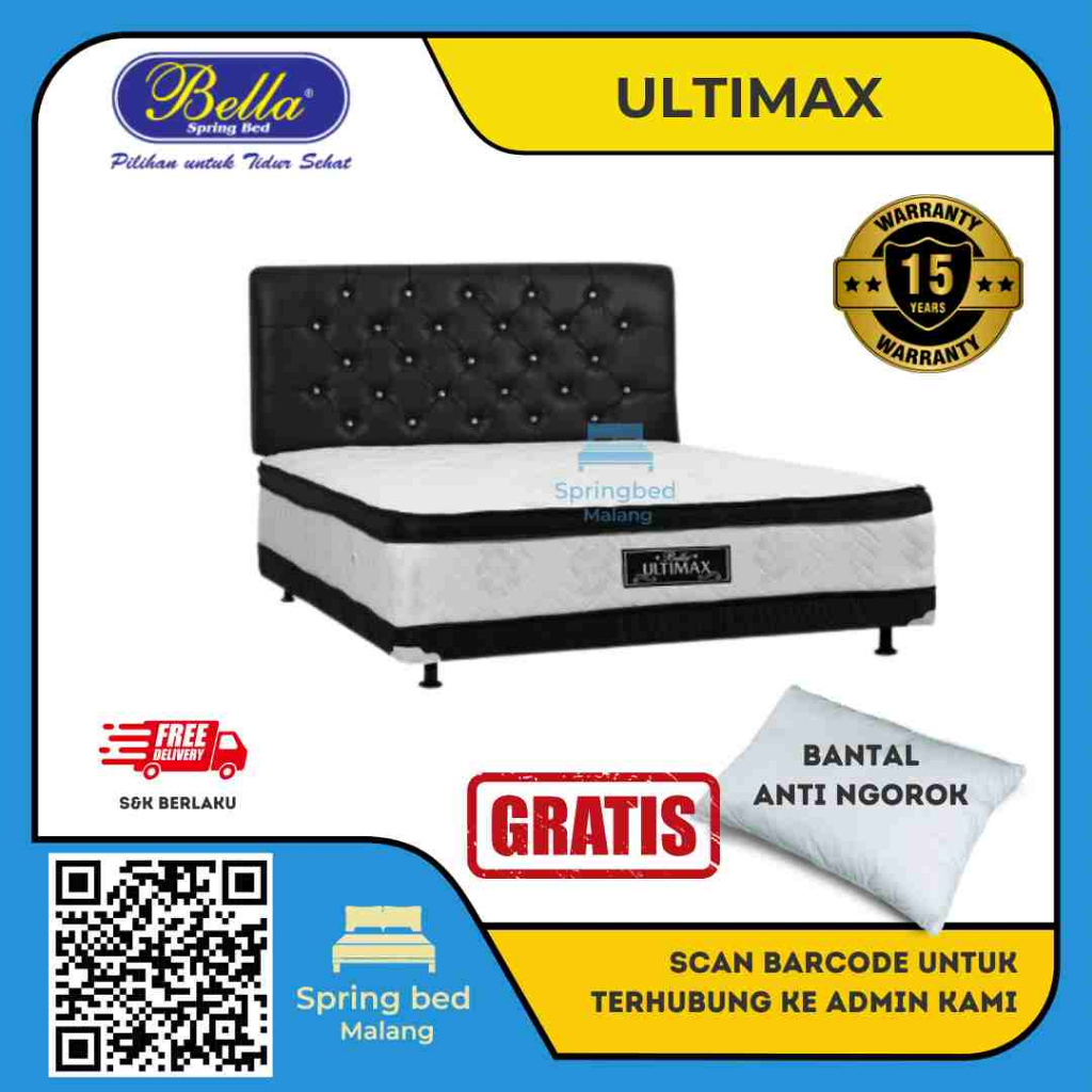 kasur bedset bella ultimax