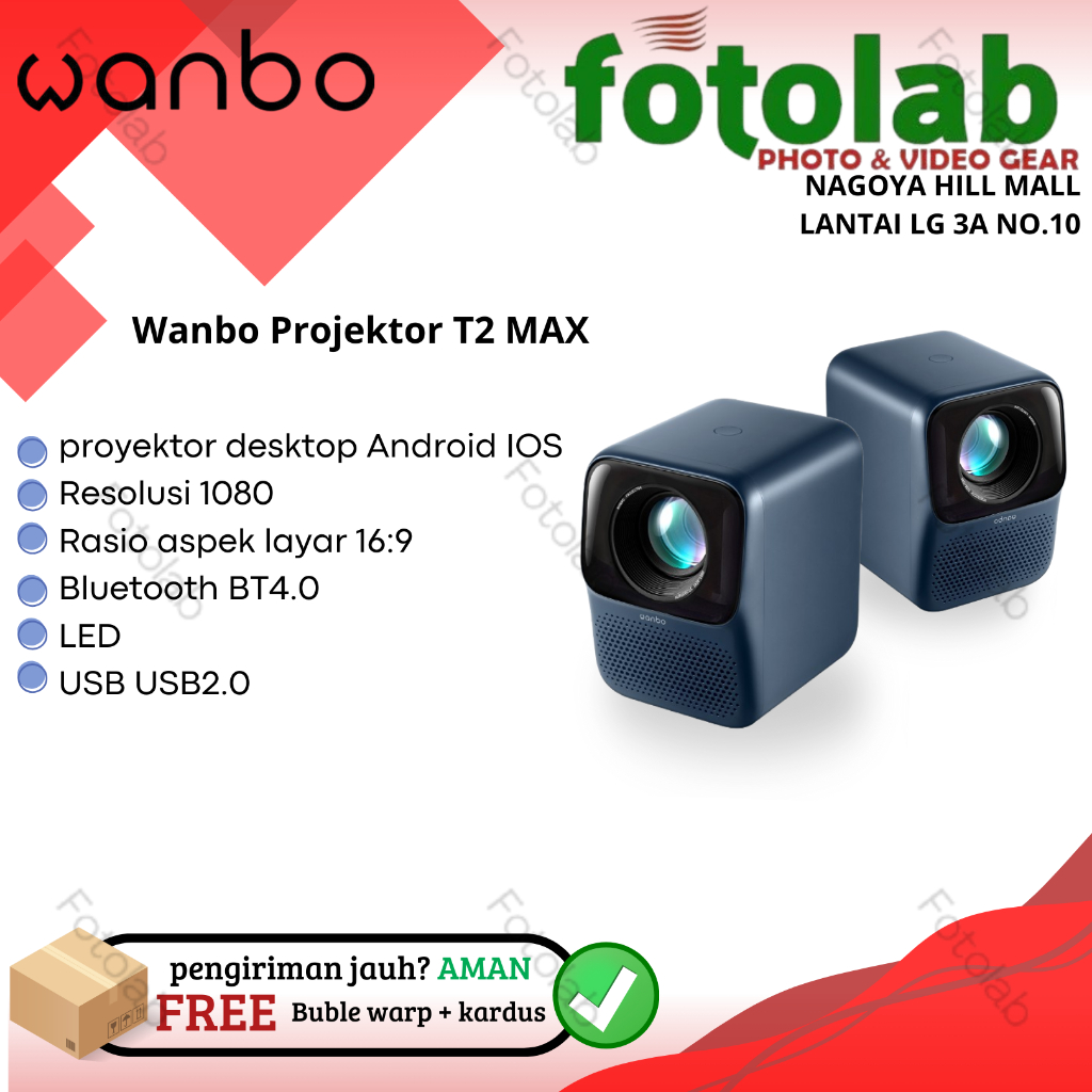 Wanbo projector T2 MAX 1080P