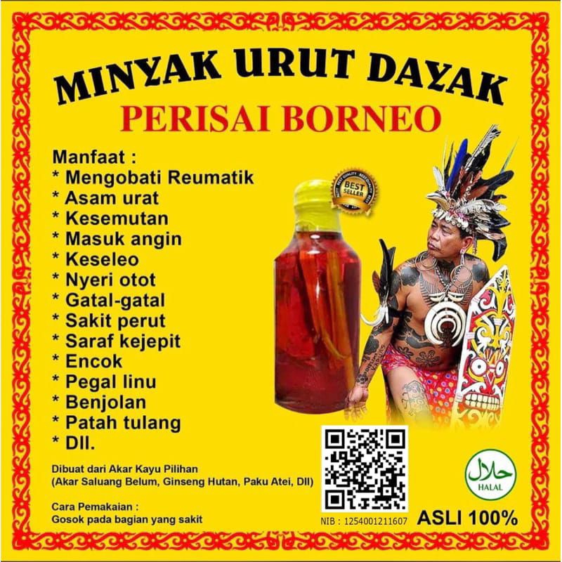 Minyak Urut Dayak Asli Kalimantan 250 ml / Minyak Urut Ibu Ida Dayak Asli Kalimantan