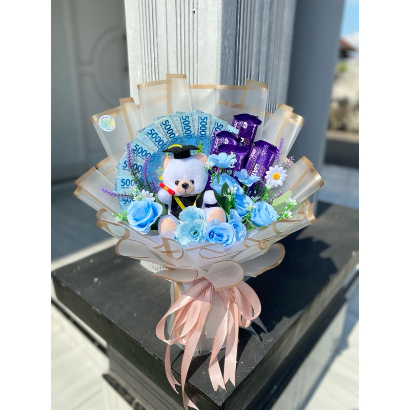 BouqetWisuda,Uang,Poto,Bunga