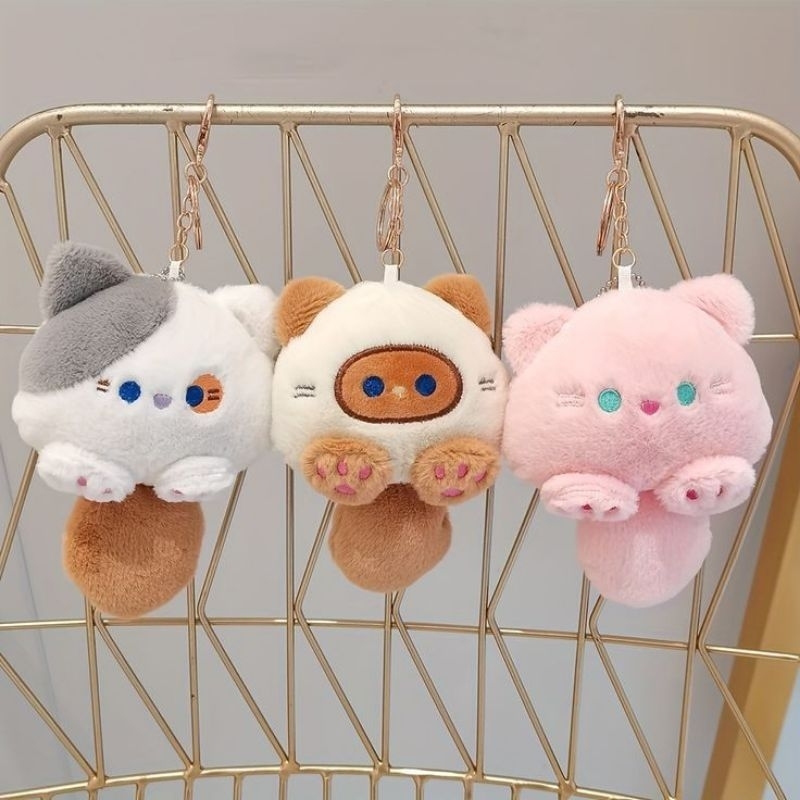 BONEKA KUCING GANTUNGAN TAS BAGCHARM LUCU