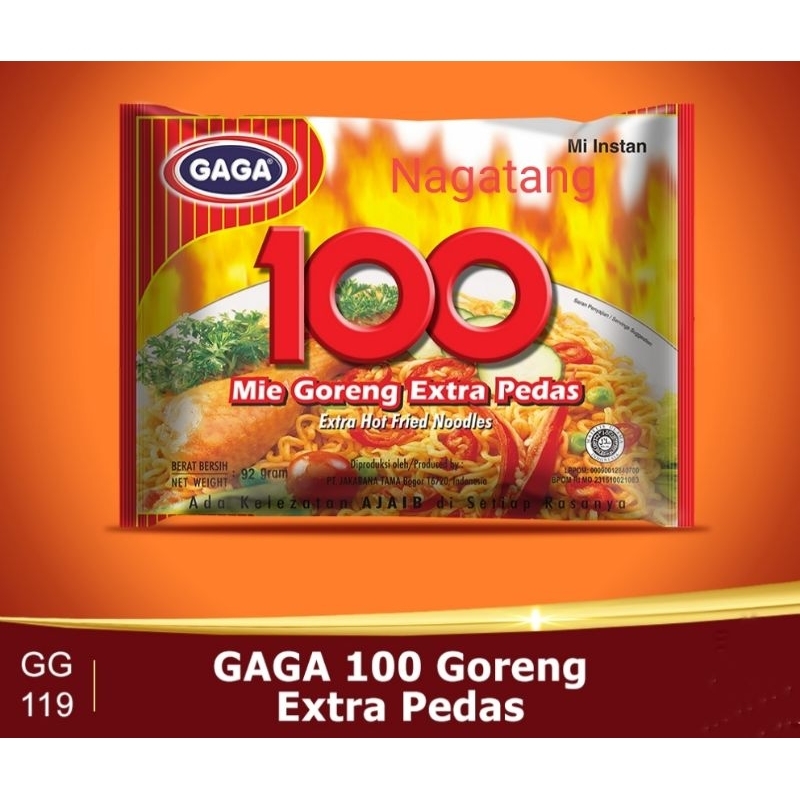 

MIE 100 GAGA GORENG EKSTRA PEDAS ENAK!!