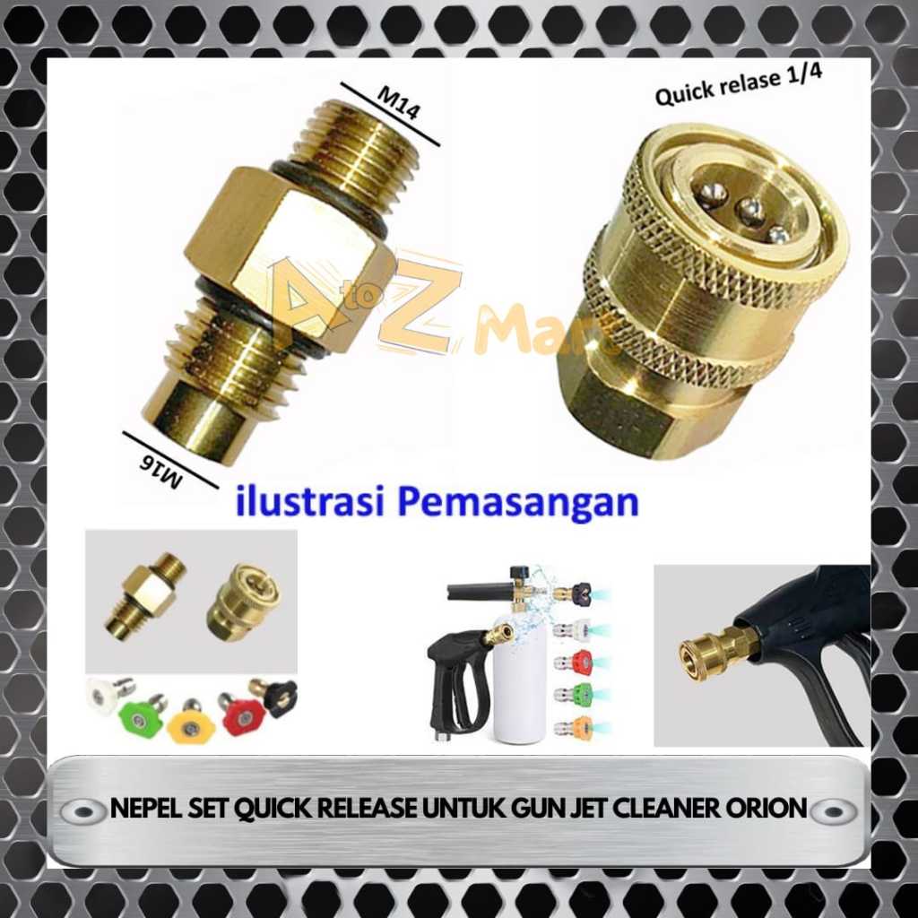 KEPALA NEPEL NIPLE SAMBUNGAN QUICK RELEASE ADAPTOR ADAPTER KONEKTOR CONNECTOR KOPLER COUPLER NEPEL Q