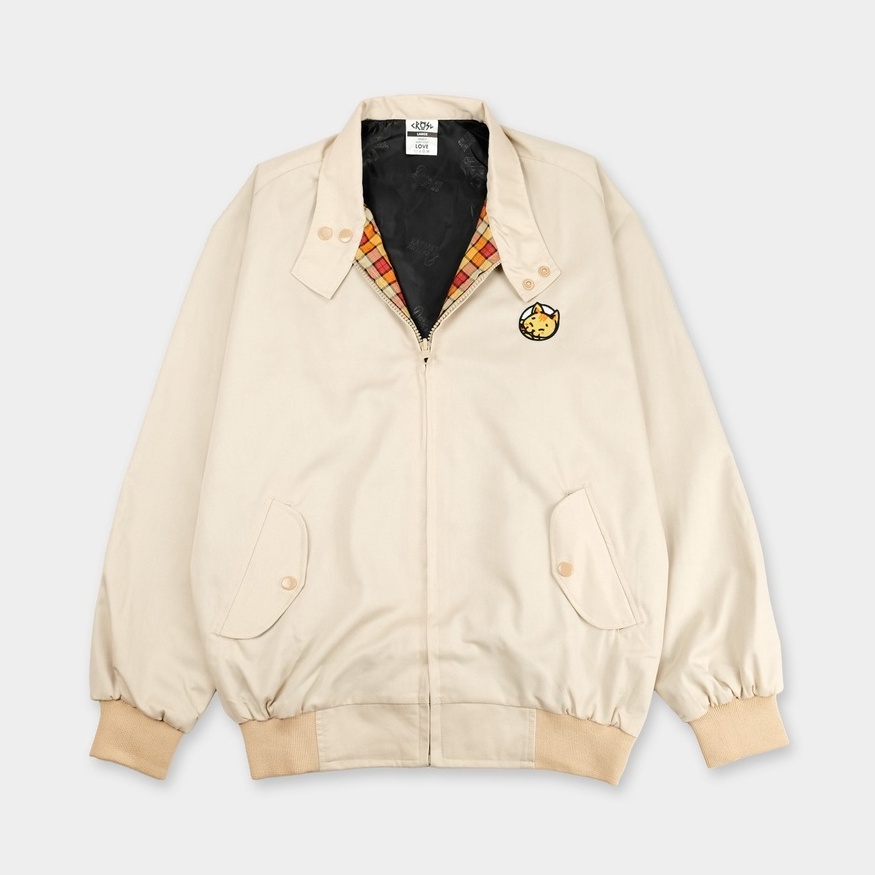 KODE L64W CRSL Chilo Adopter Jacket  Cream  Harrington Jacket  Jaket casual  Jaket Motor  Jaket Vint