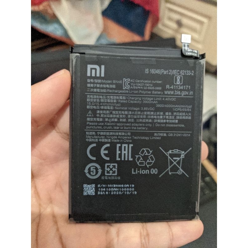 Baterai-Xiaomi-Redmi-Note-8-BN46|Bekas