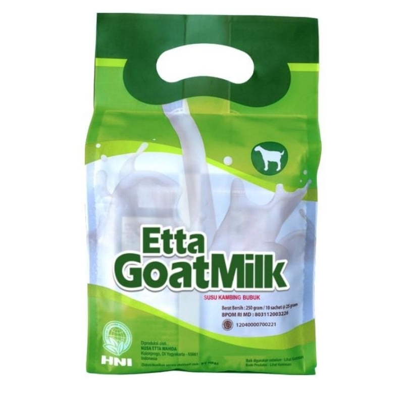 

Susu HPAI - Etta Goat Milk isi 10 Sachets x 25 gr