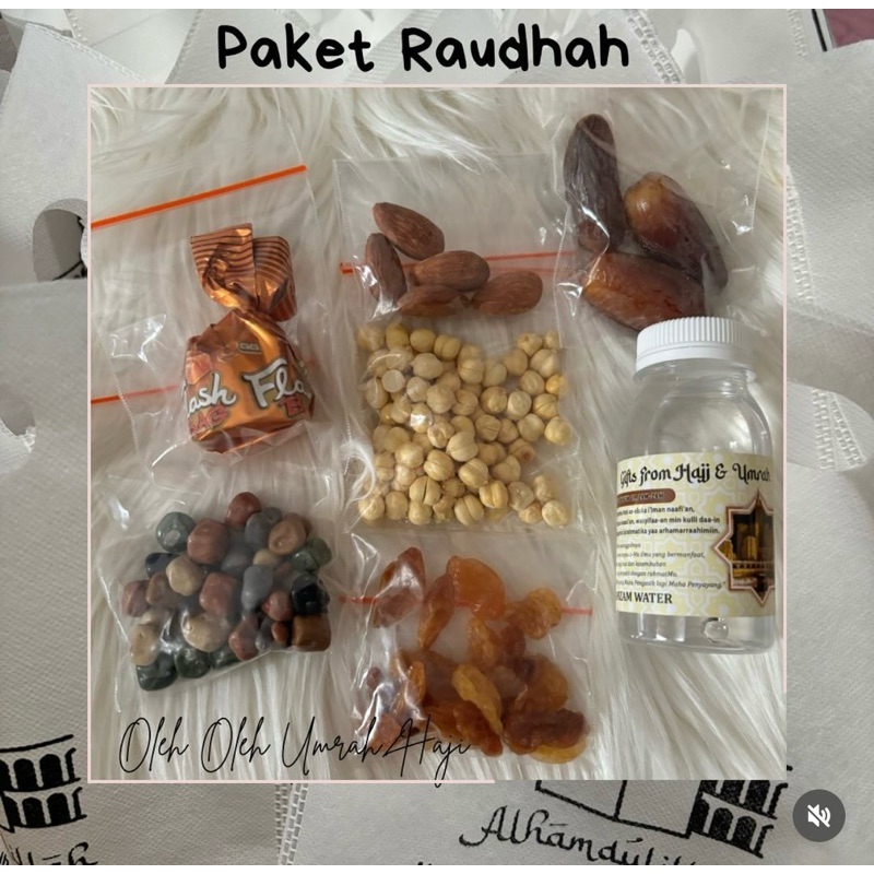 

Oleh Oleh Umrah/Haji Paket Raudhah isi 7 item Jumlah 20 Pack