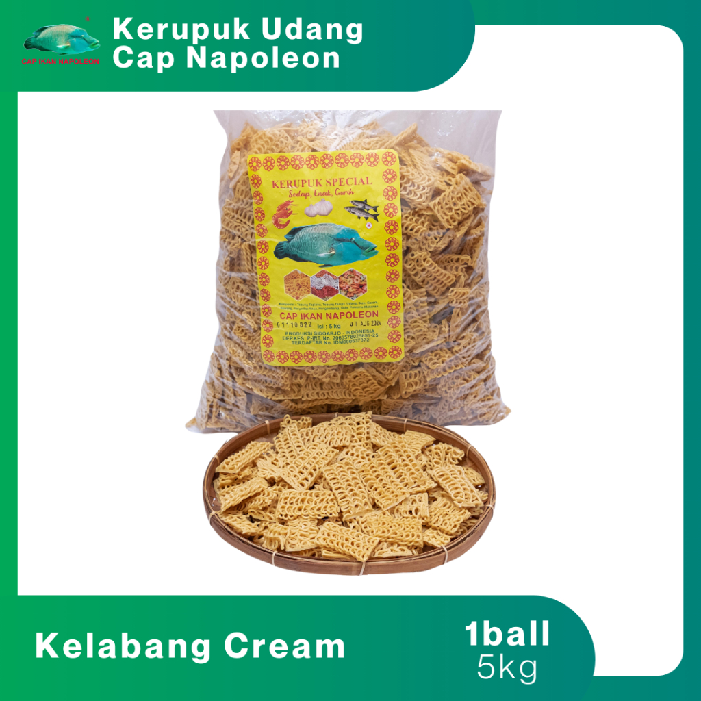 

Kerupuk Kelabang Cap Napoleon 5 kg ( 1 bal)