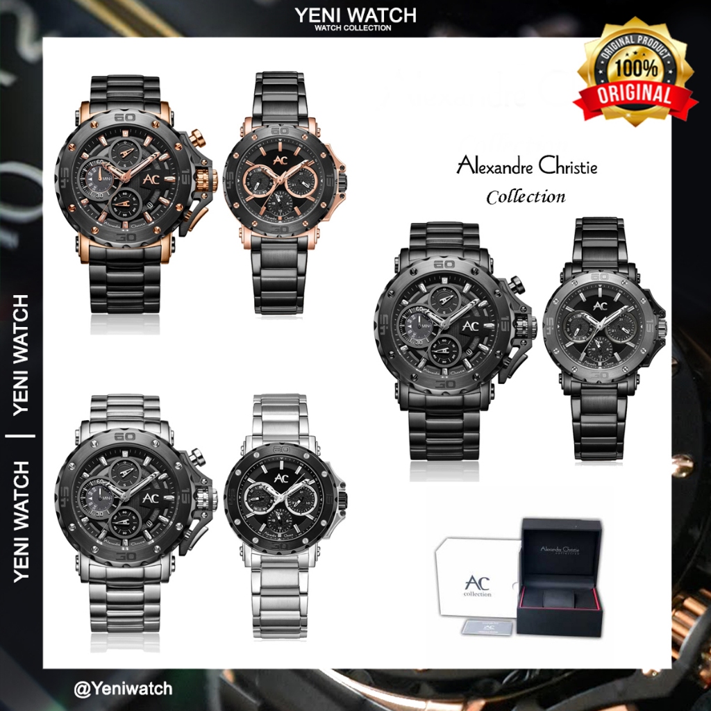 Alexandre Christie Collection Ac 9205 /ac9205 Couple Original Garansi Resmi 1 Tahun