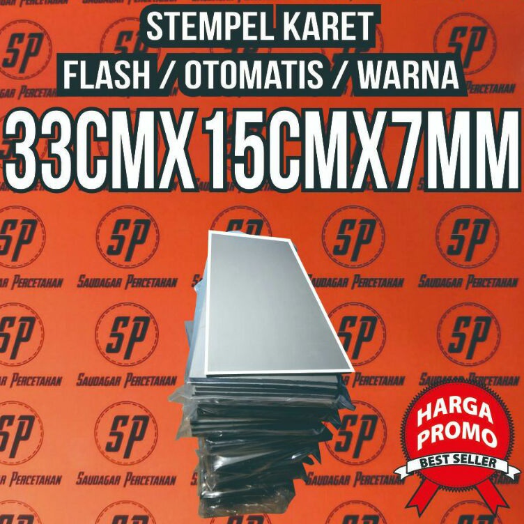

KODE U38C KARET STEMPEL FLASH OTOMATIS READY 33x15cm