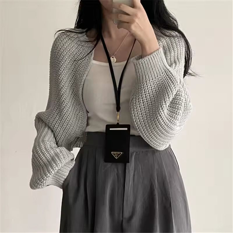 Toply shop Cardigan rajut korea style  / Cardigan rajut crop long sleeve