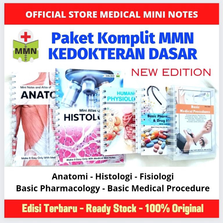 KODE M54P Original Update  Paket Komplit MMN Kedokteran Dasar 5 Buku  Paket Preklinik Dasar Anatomi 